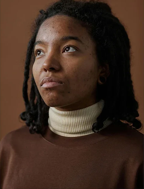 Portrait before retouching