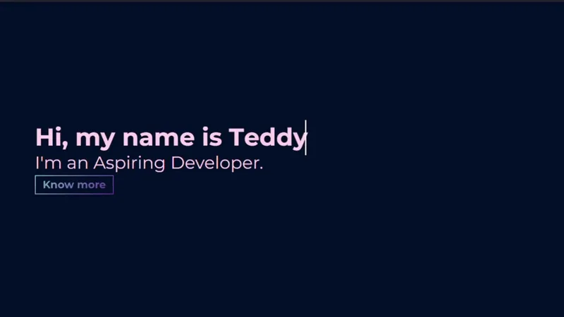 Personal portfolio website
